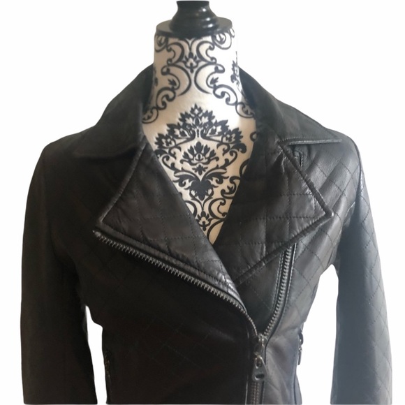 Aritzia Doma leather biker jacket - Picture 2 of 11
